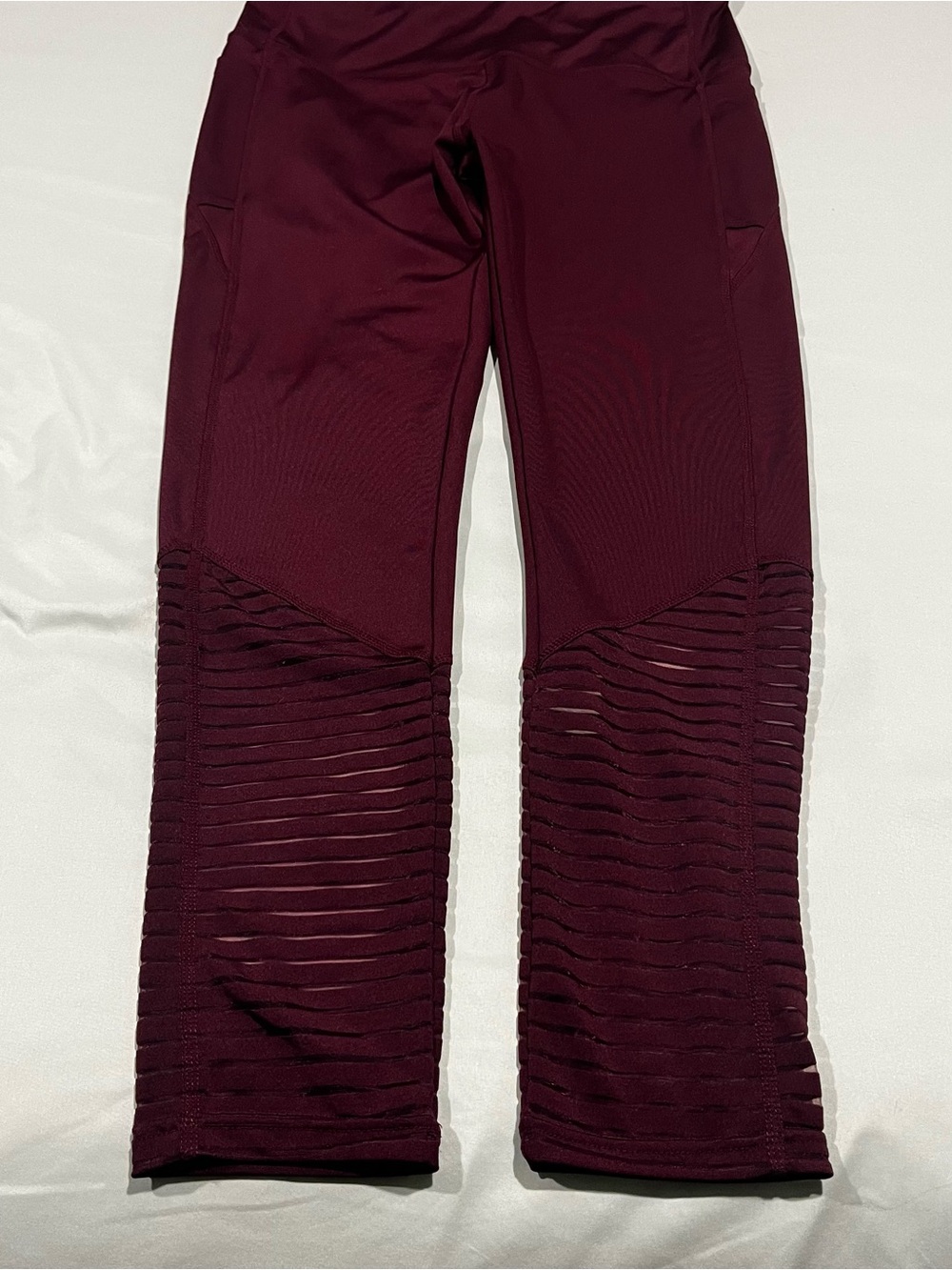 Dyce Activewear High Waist Leggings, Burgundy Sz XL